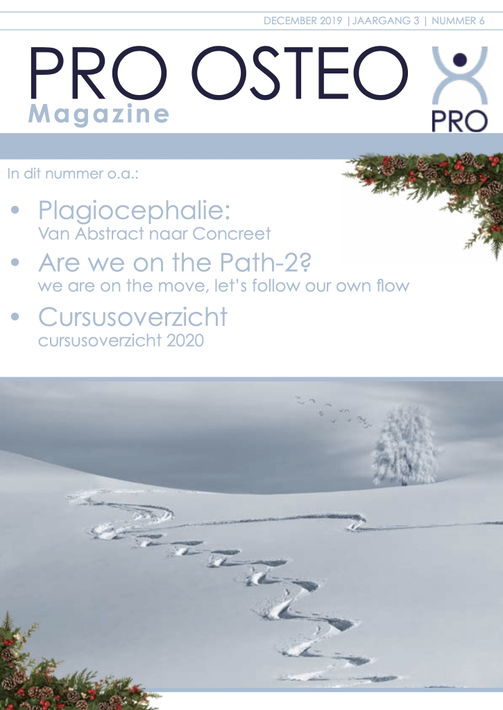PRO-OSTEO MAGAZINE DECEMBER 2019! lees hem hier!