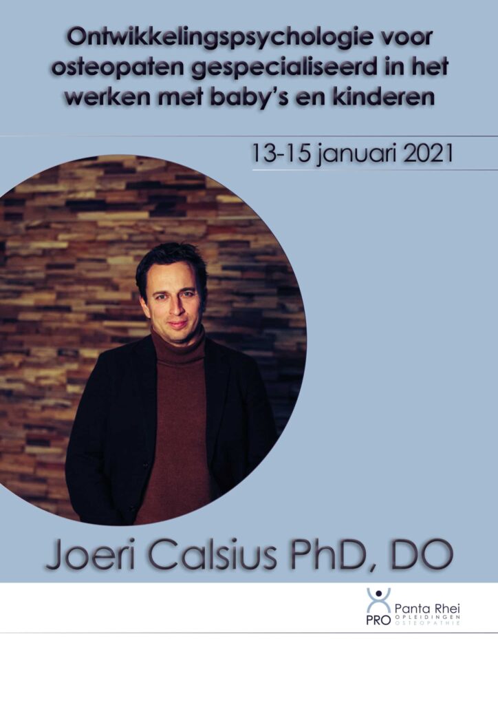 Masterclass; Ontwikkelingspsychologie voor osteopaten gespecialiseerd in het werken met baby’s en kinderen met Joeri Calsius
