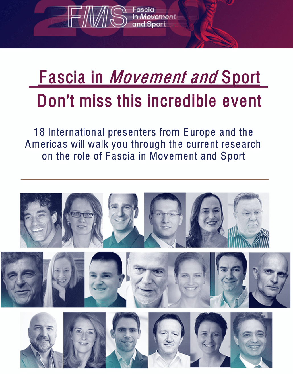 Fascia in Movement and Sport | December 12-13 2020 | 15% discount with code: panta-rhei