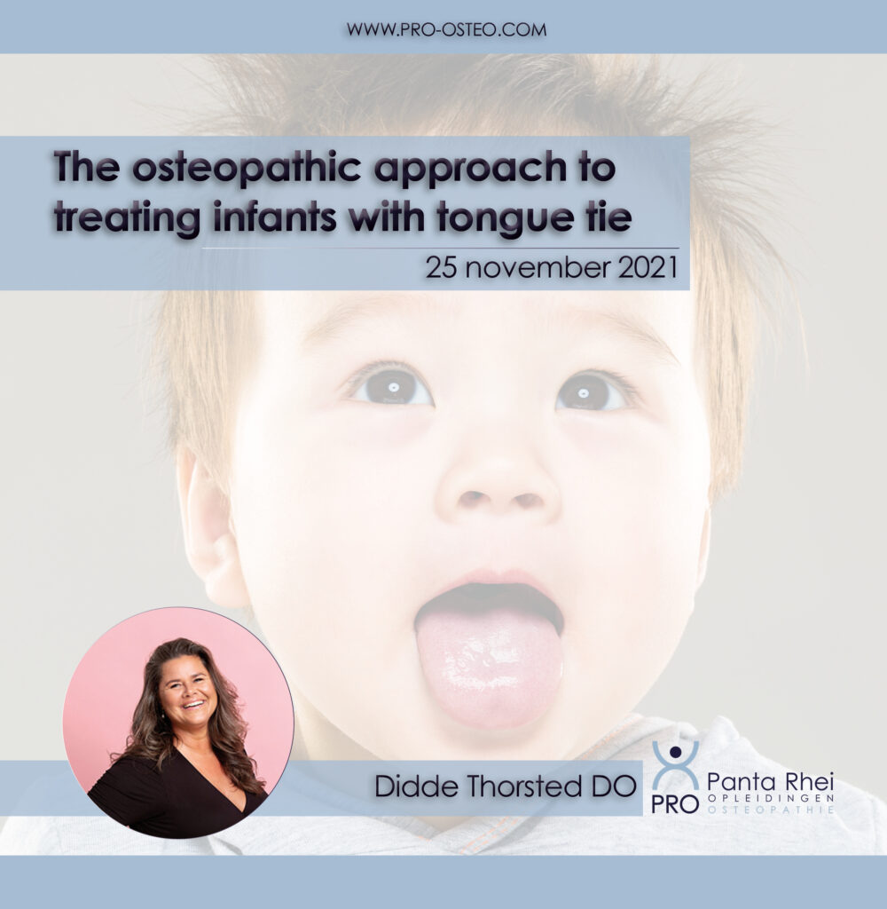 Didde Thorsted DO is coming back for the one day course ‘The osteopathic approach to treating infants with tongue tie’.