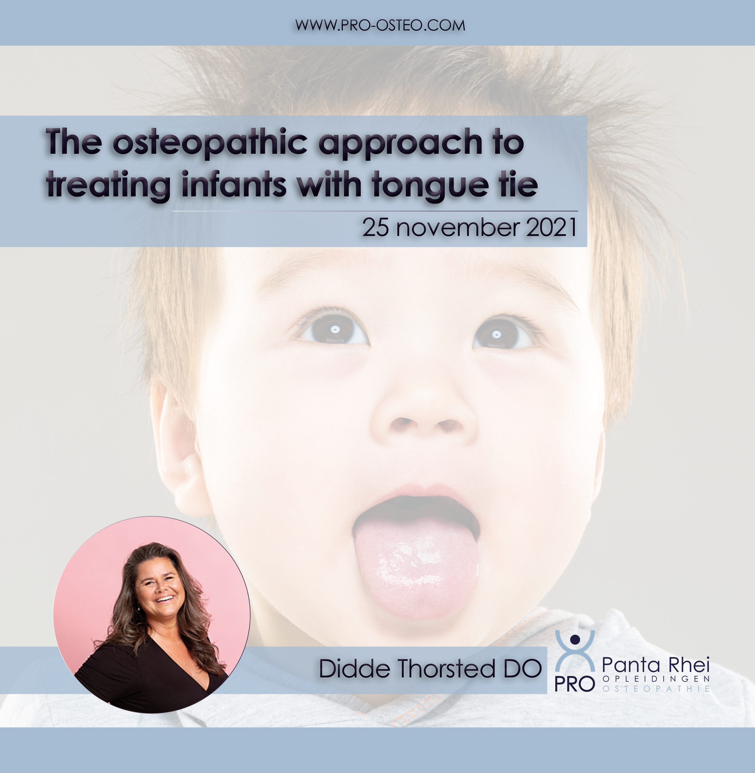 Didde Thorsted DO is coming back for the one day course ‘The osteopathic approach to treating infants with tongue tie’.