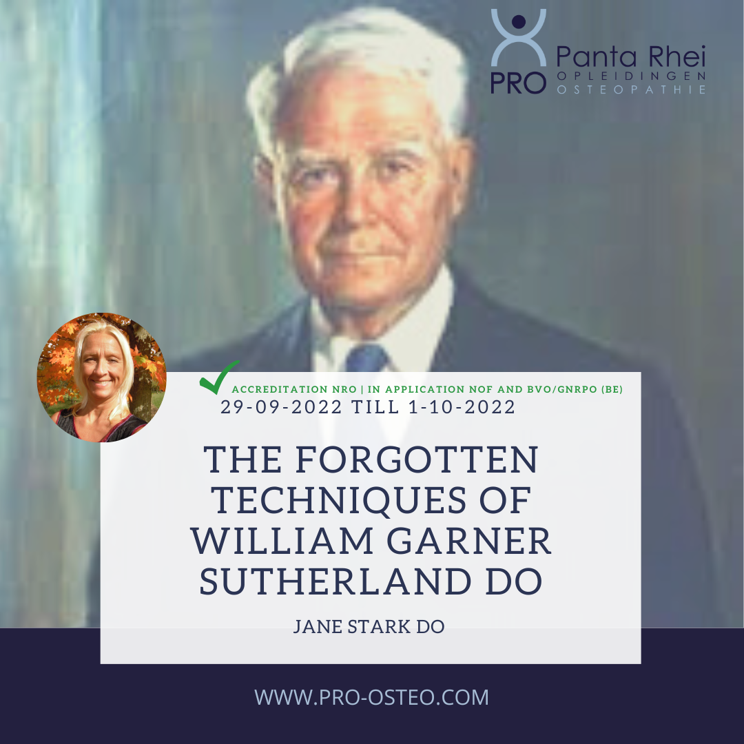 A message from Canada!  Introducing her course! Jane Stark DO, The Forgotten Techniques of William Garner Sutherland DO